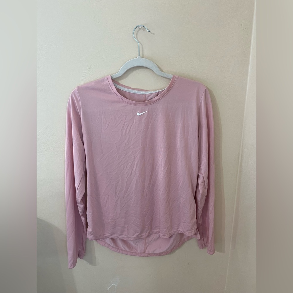 Nike Women's Soft Pink Long Sleeve Tee